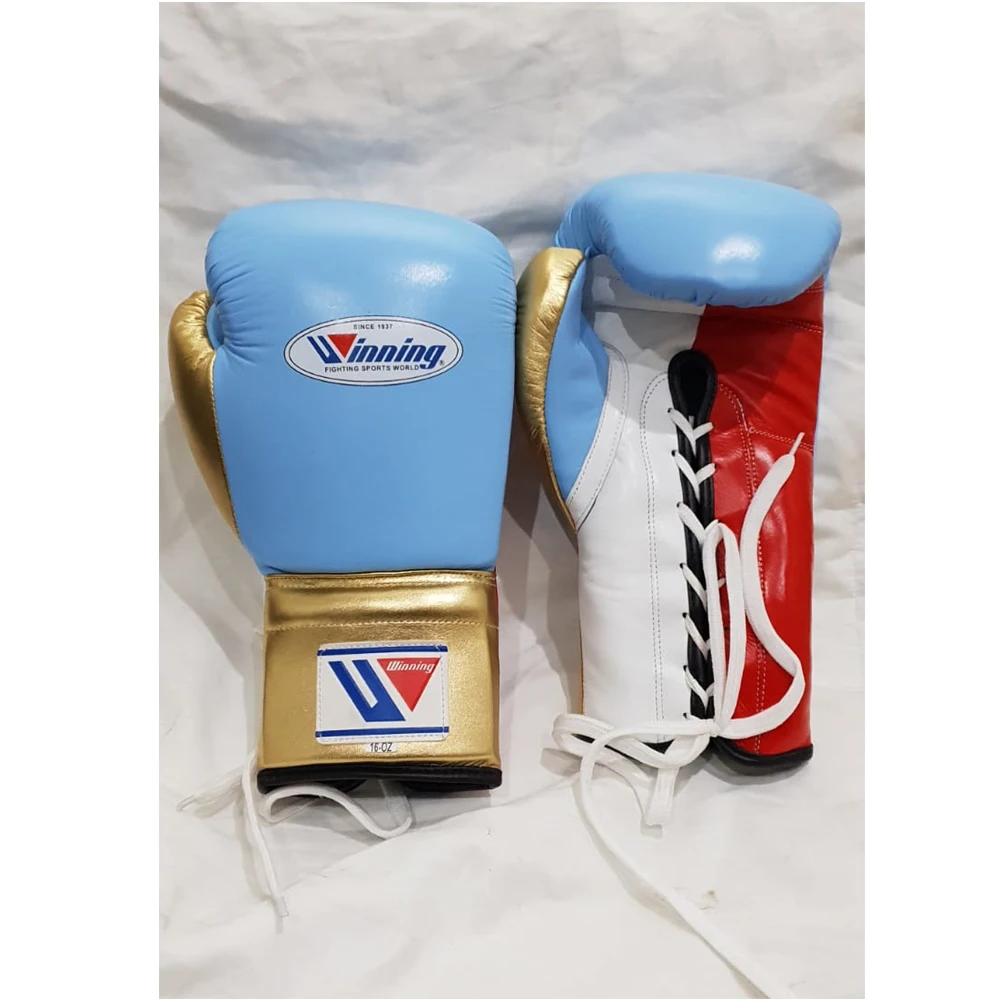 New Mexican style leather boxing gloves with winning or any name or brand logo LFC-BG-3153