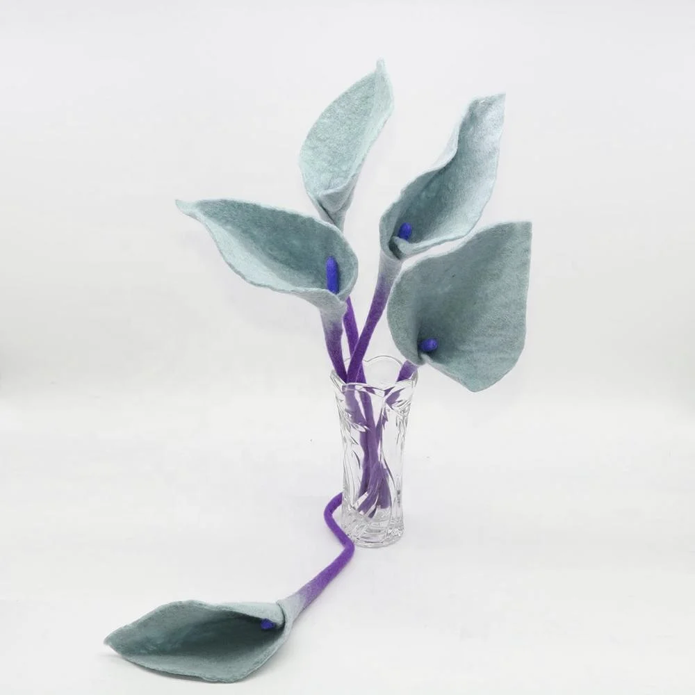 Eco-friendly NZ Wool Felt Flowers, Gifts for Home & Festive Decorations, Souvenir Crafts of Nepal Hand-felted by Women Artisans