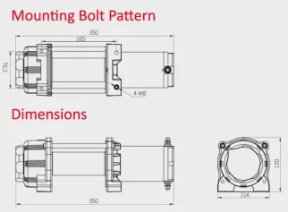Off road high speed 4*4 car electric winch 4500lbs with synthetic rope