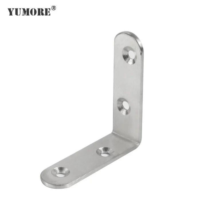 Building hardware angle reinforced frame steel bracket for wood metal corner triangle shelf bracket