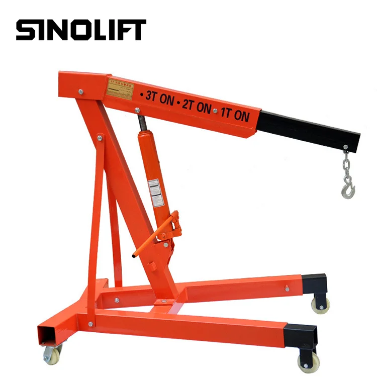 Sinolift  foldable portable engine hoist shop crane