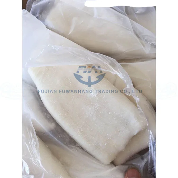 Frozen squid tube with 40% glazing factory price