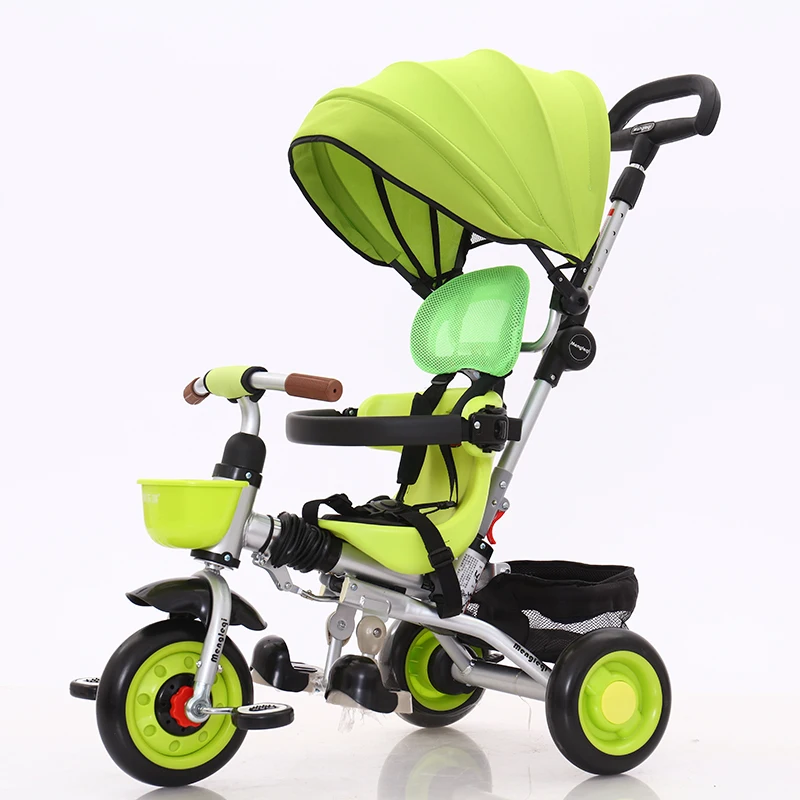 Popular children foldable tricycle kids 3 wheeler pedal car for sale