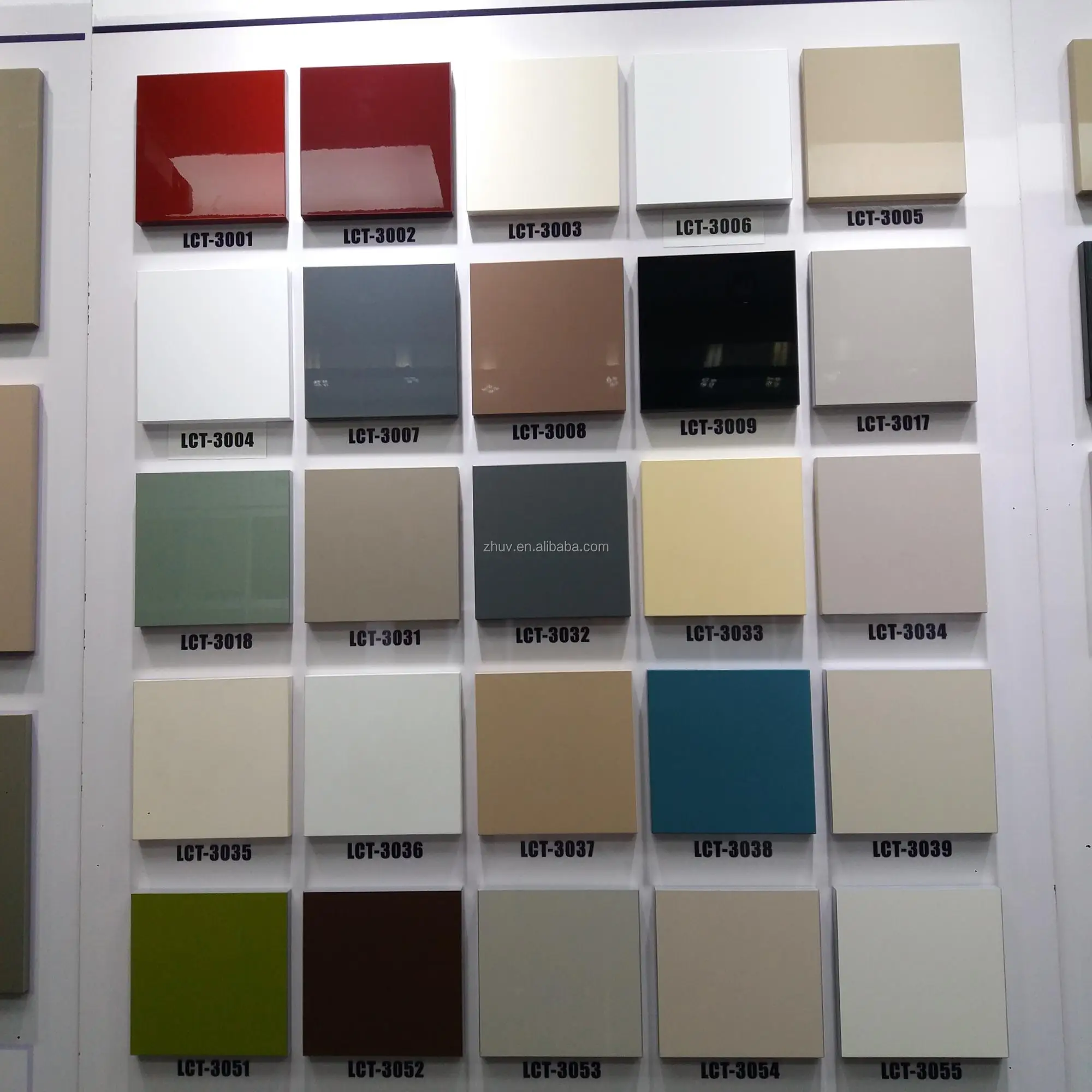 Poly gloss white mdf board PET film laminated PET mdf