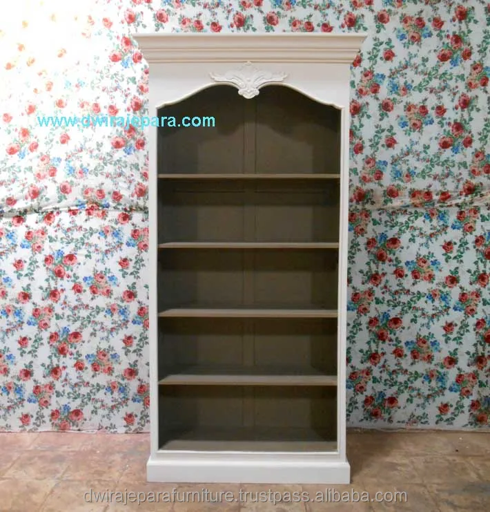 French Furniture Indonesia of Classic Mahogany Vintage Bookcase
