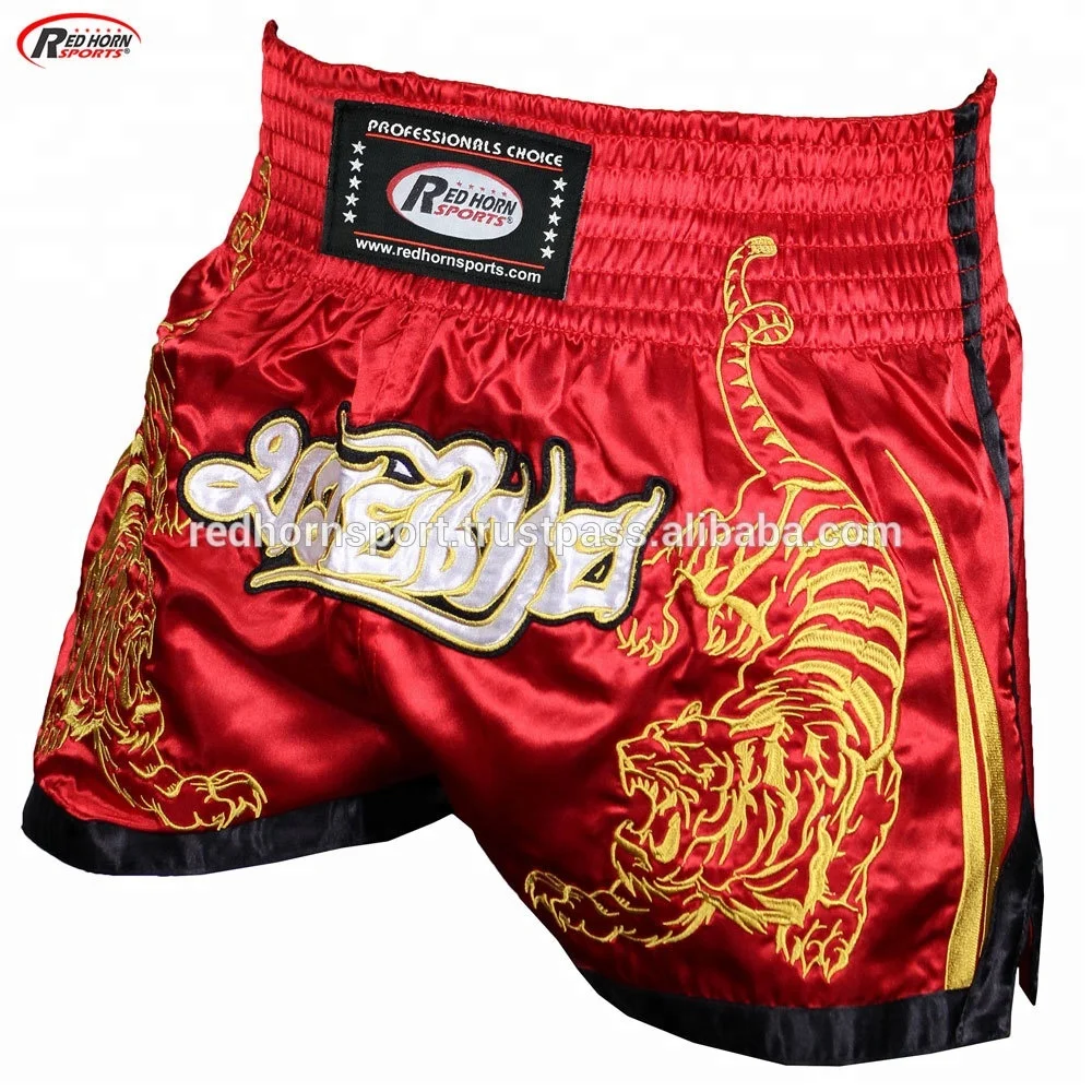Satin Muay Thai Short / custom muay thai short / wholesale muay thai short custom thai short
