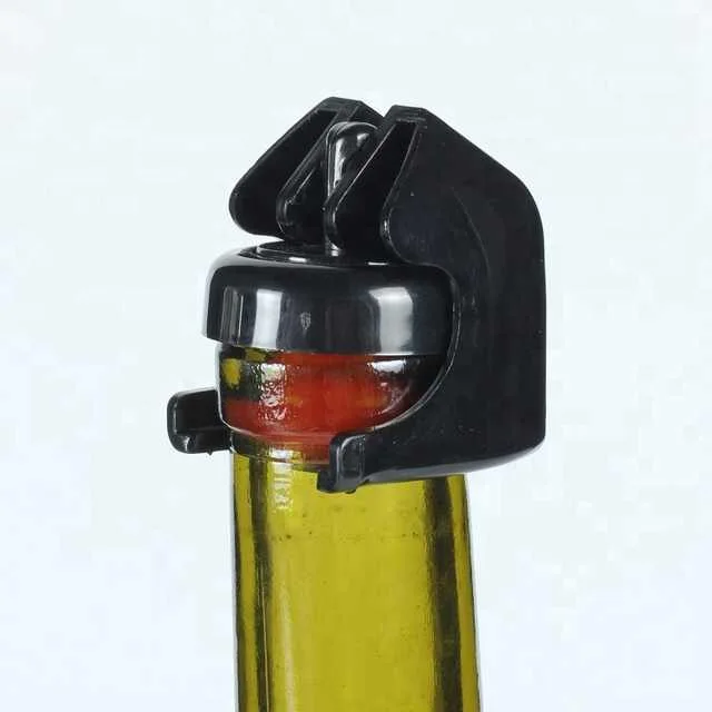 China Factory Price Silicone Sparkling Wine Stopper Champagne Sealer  Plastic Cork Material in Promotion