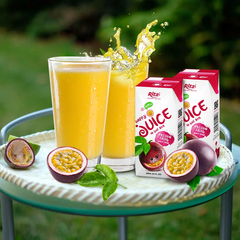 High Quality Tropical Passion Fruit Juice From RITA OEM Beverages Free Design Label Good Taste Healthy Juices To Drink