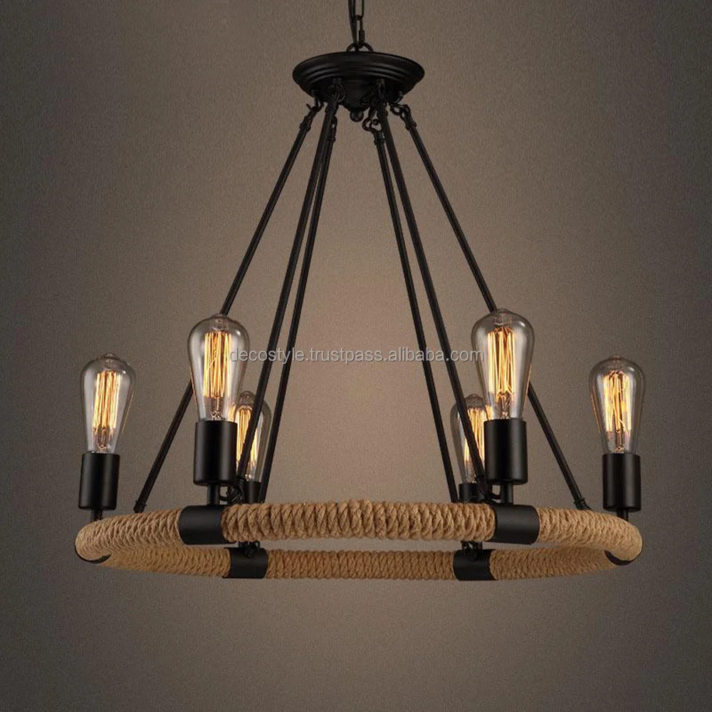 Wrought iron chandelier