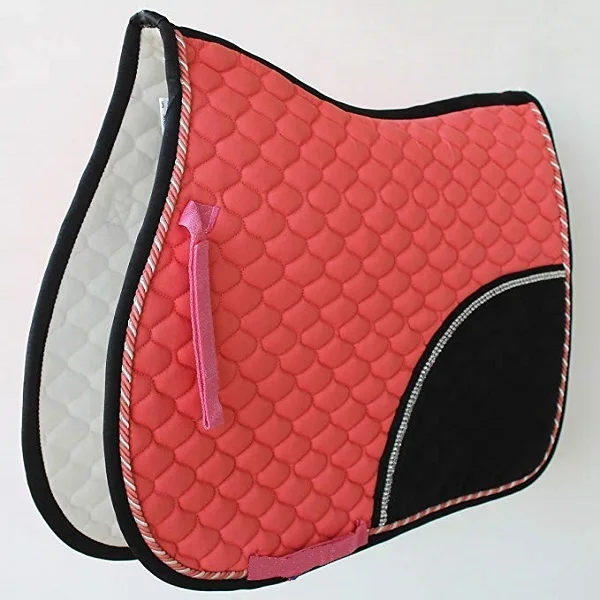 Black Diamond Dressage with Half English Horse Saddle Pad