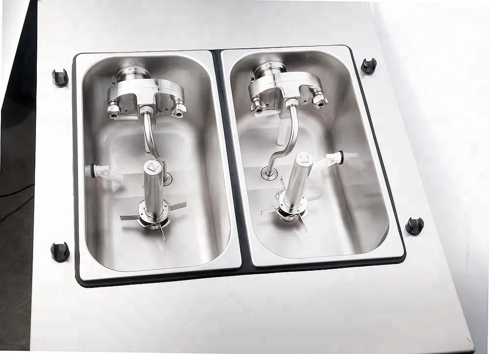 New Commercial soft serve ice cream machine with 2 Hooper-220V