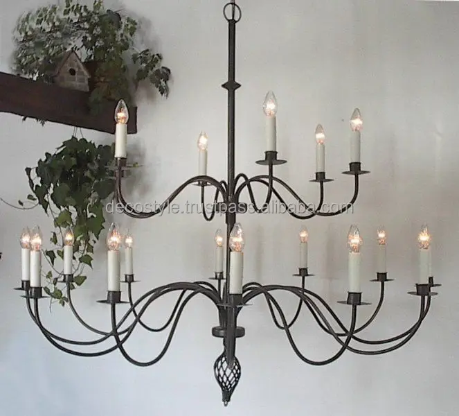 Wrought iron chandelier