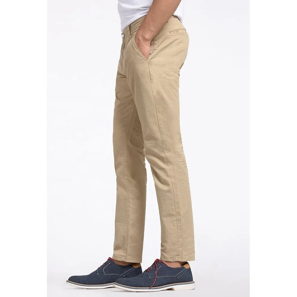 New style OEM Customized Men Logo Leisure Chino Pants Cotton Twill Pant