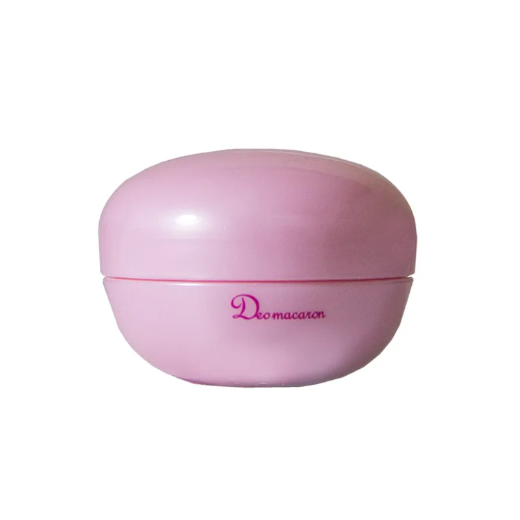 «Deo macaron cute»-это милая форма дезодорирующего крема, как macaroon. Он дезодорирует вашу кожу и приводит к отбеливанию.