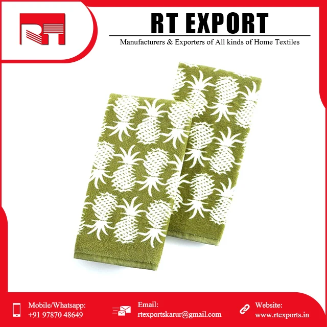 Hot Sale Best Quality Customized Design 100% Cotton Washable Tea Towels Indian Manufacturer