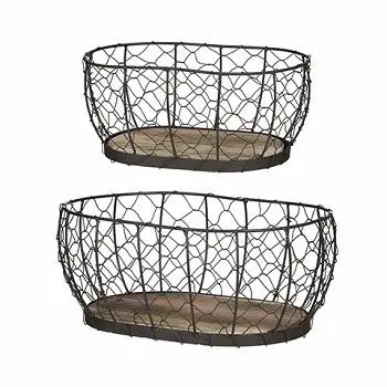 WIRE BASKET KITCHEN DECORATIVE METAL HEART SHAPE WIRE FRUIT BASKET HOME STORAGE IRON BASKET