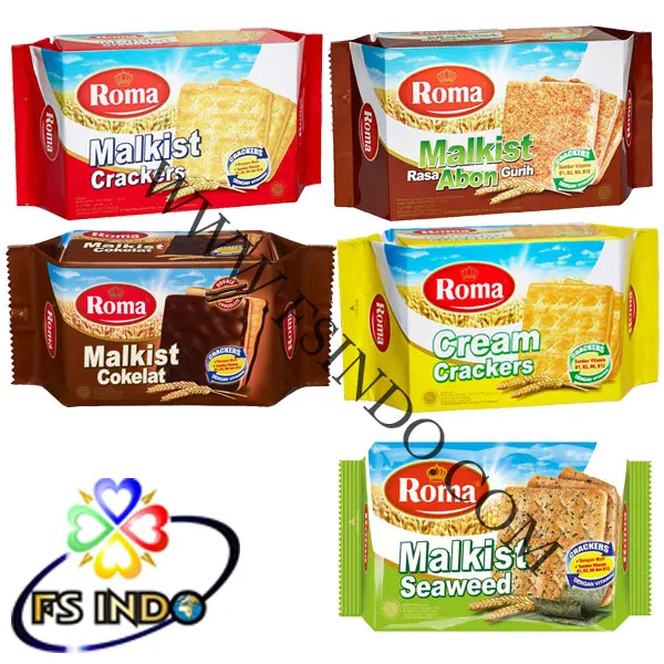 Индонезия Roma Malkist 135gr x 30 крекеры для печенья