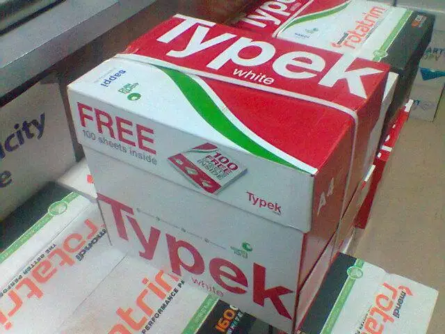 
A4 Copy paper 80gsm, 75gsm, 70gsm 