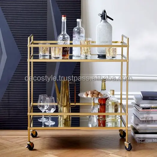 Zig Zag Gold bar trolley
