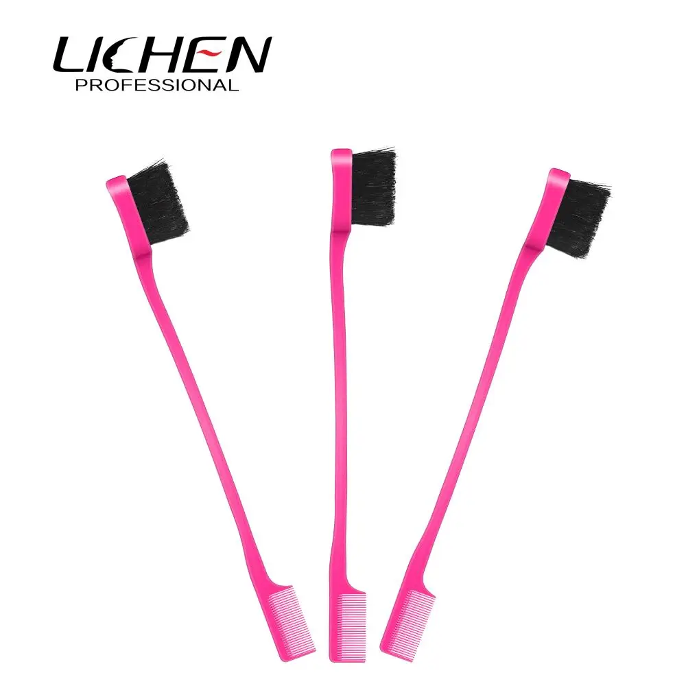 Двусторонние щетки для управления краями волос, расческа, кисти для бровей