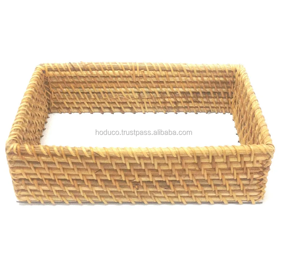 Wholesale Bamboo Rattan Basket, Serving Tray, Rattan Tray from Vietnam