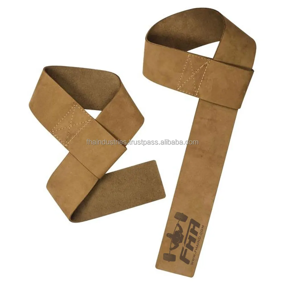 New Style Fitness Training Leather Lifting Straps Gym Lifting Straps Custom Fabric Weight Lifting Straps