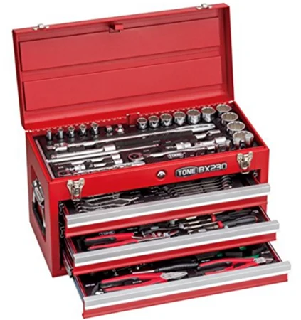 Reliable and high quality bit holder and torque grip set for professional use. Manufactured by Tone. Made in Japan (socket set)