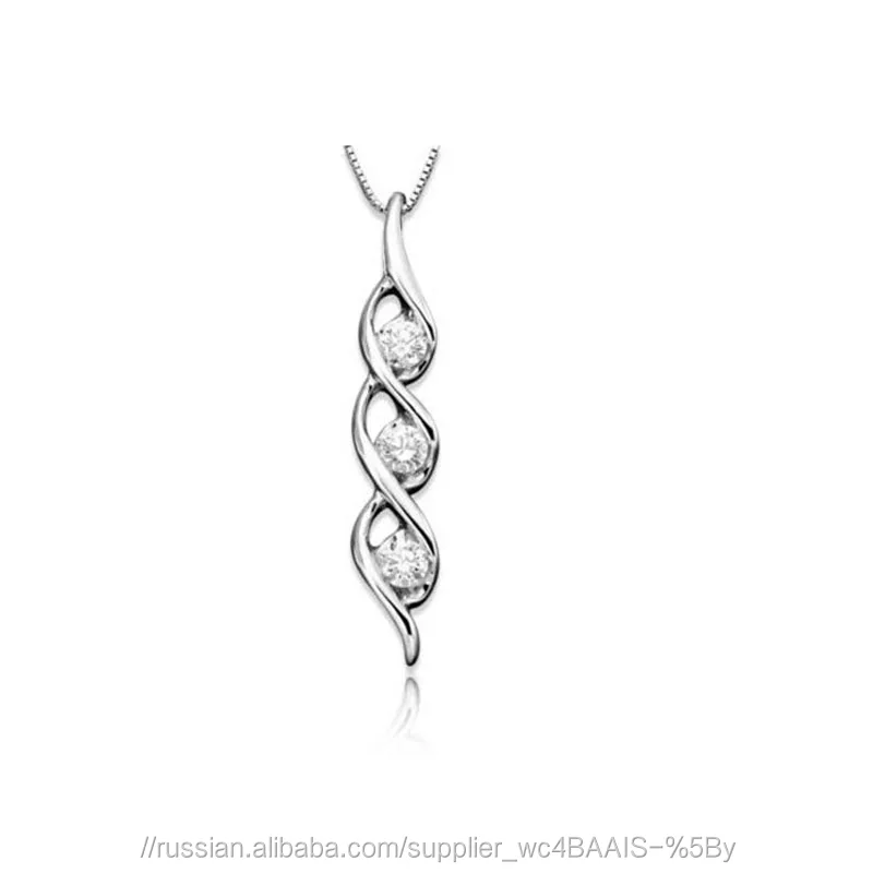 Certified 0.10 Tcw VS2 Clarity Round Cut Real Natural Diamonds White Gold Unique Designer Pendant Without Chain at Good Price