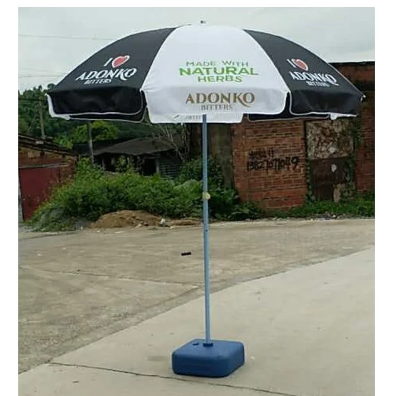 
Guangzhou factory promotional outdoor advertising beach umbrella with custom logo 
