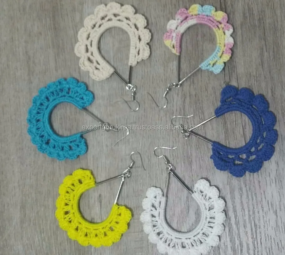 Crochet Tassel Earings for women wholesale