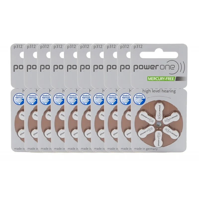 P312 mercury free hearing aid battery made in germany Hearing Aid Battery A312 PR41 1.4v Zinc Air Hearing Aid Battery