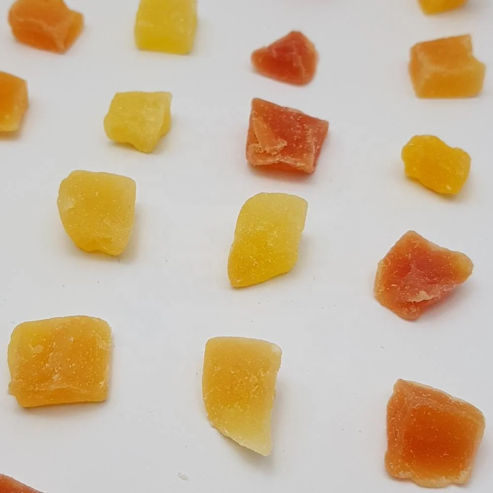 
Dried dehydrated Papaya 6-12mm pieces for muesli production from Thailand 