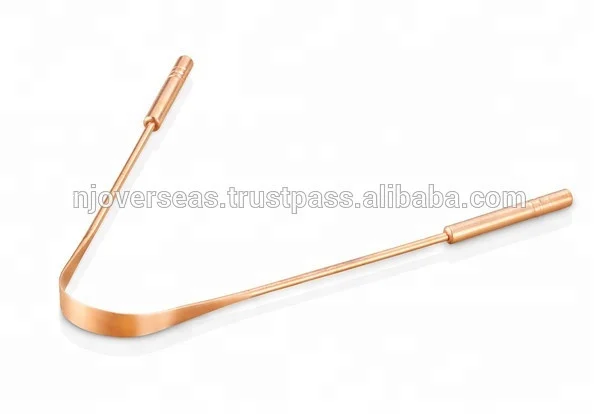 Скребок для языка, состоящий из 100% чистой меди, скребок для языка, медный скребок для языка