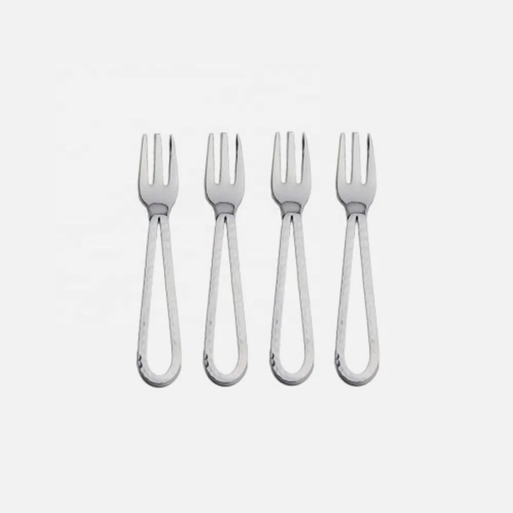 Inexpensive Flatware Sets Stainless Steel Tableware  Rectangular Handle Feather Shape in End Flatware Set