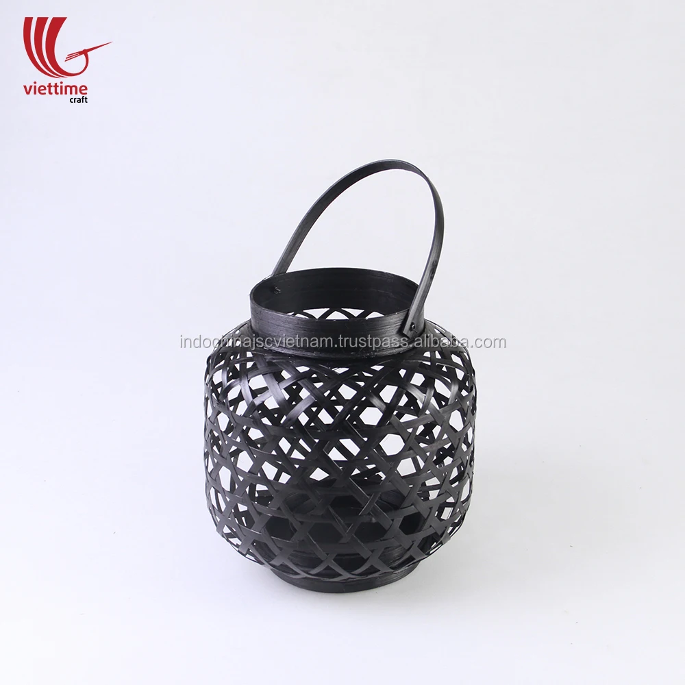 
Home decor lantern, weaving bamboo candle lantern wholesale 