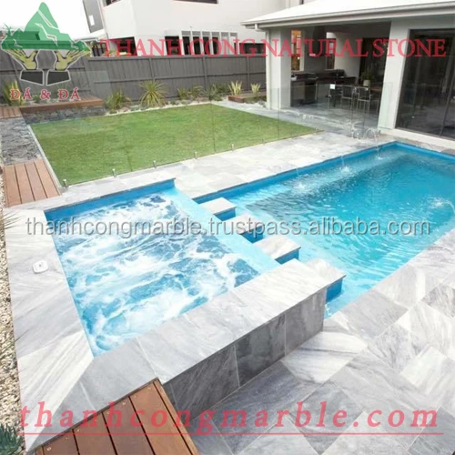 Cloudy Bluestone Pool Paver Vietnam Light Grey Limestone Tile Top On Sale Natural Stone 2022