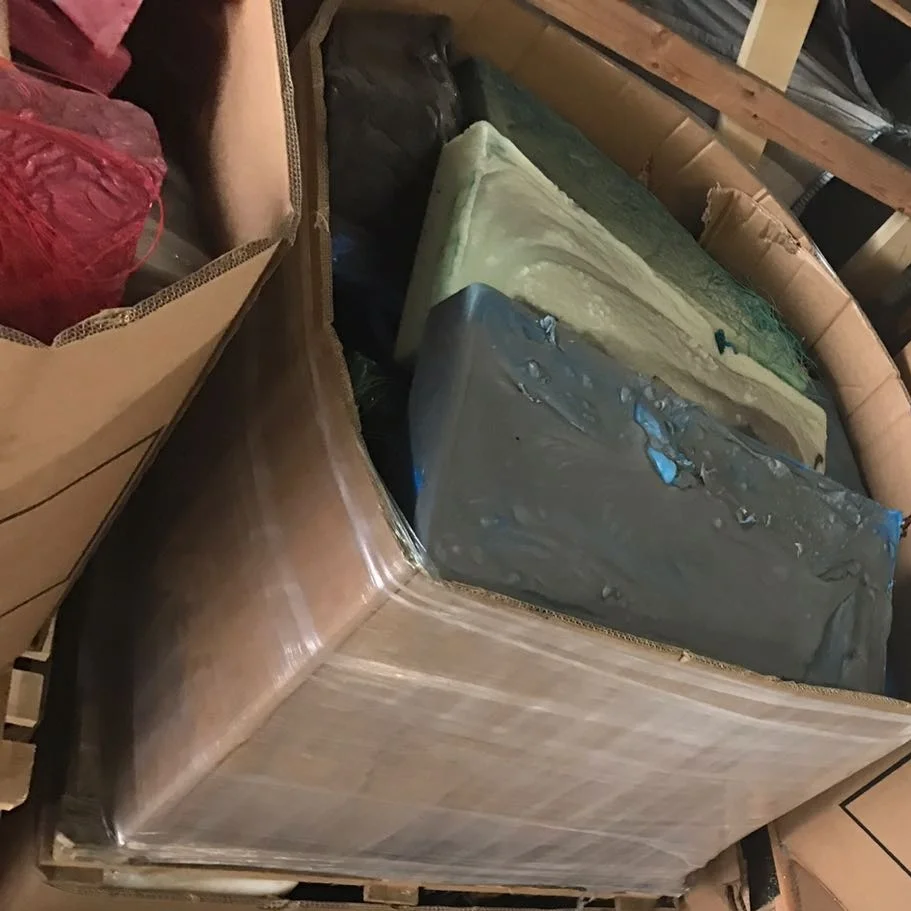 PE Lumps Colored, Post Industrial, Polyethylene Raw Materials Recycling Mixed Color Dry