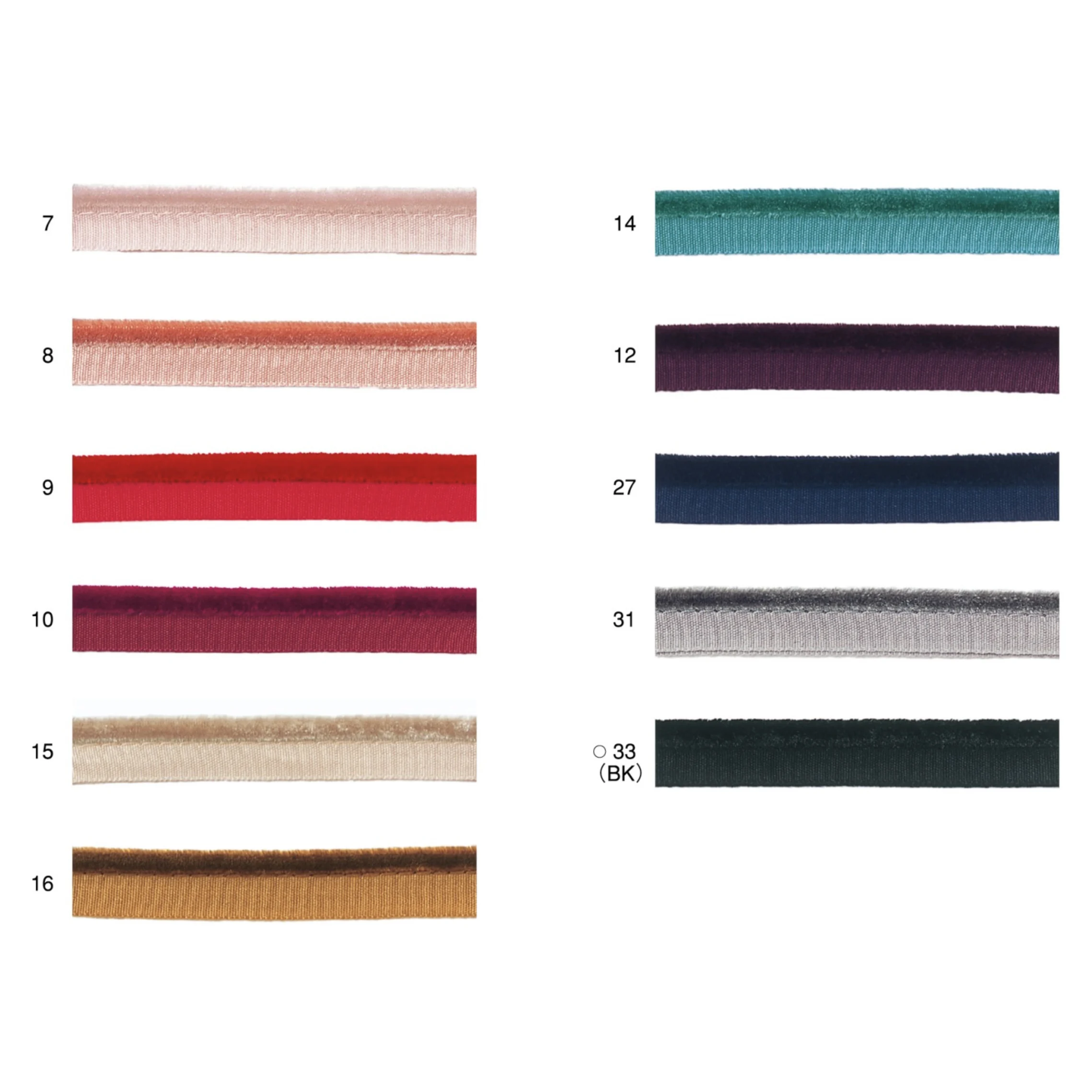 Velvet Piping Ribbon