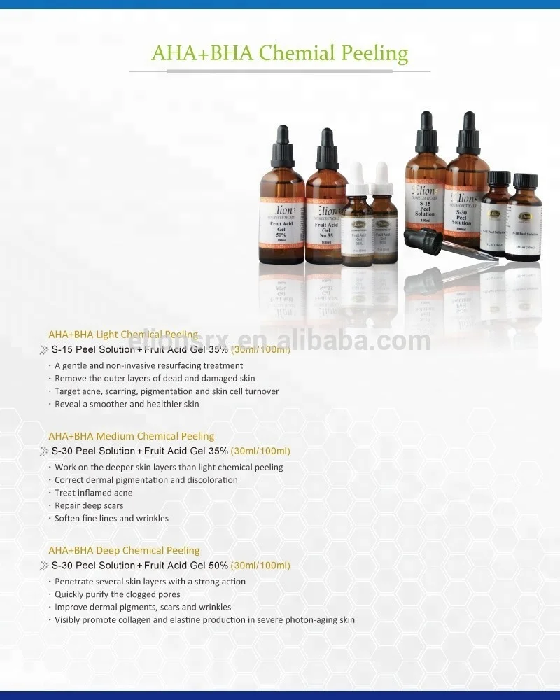 Facial Alpha Hydroxy Acids Salicylic Acid Treatment Skin Care Super Whitening Kit