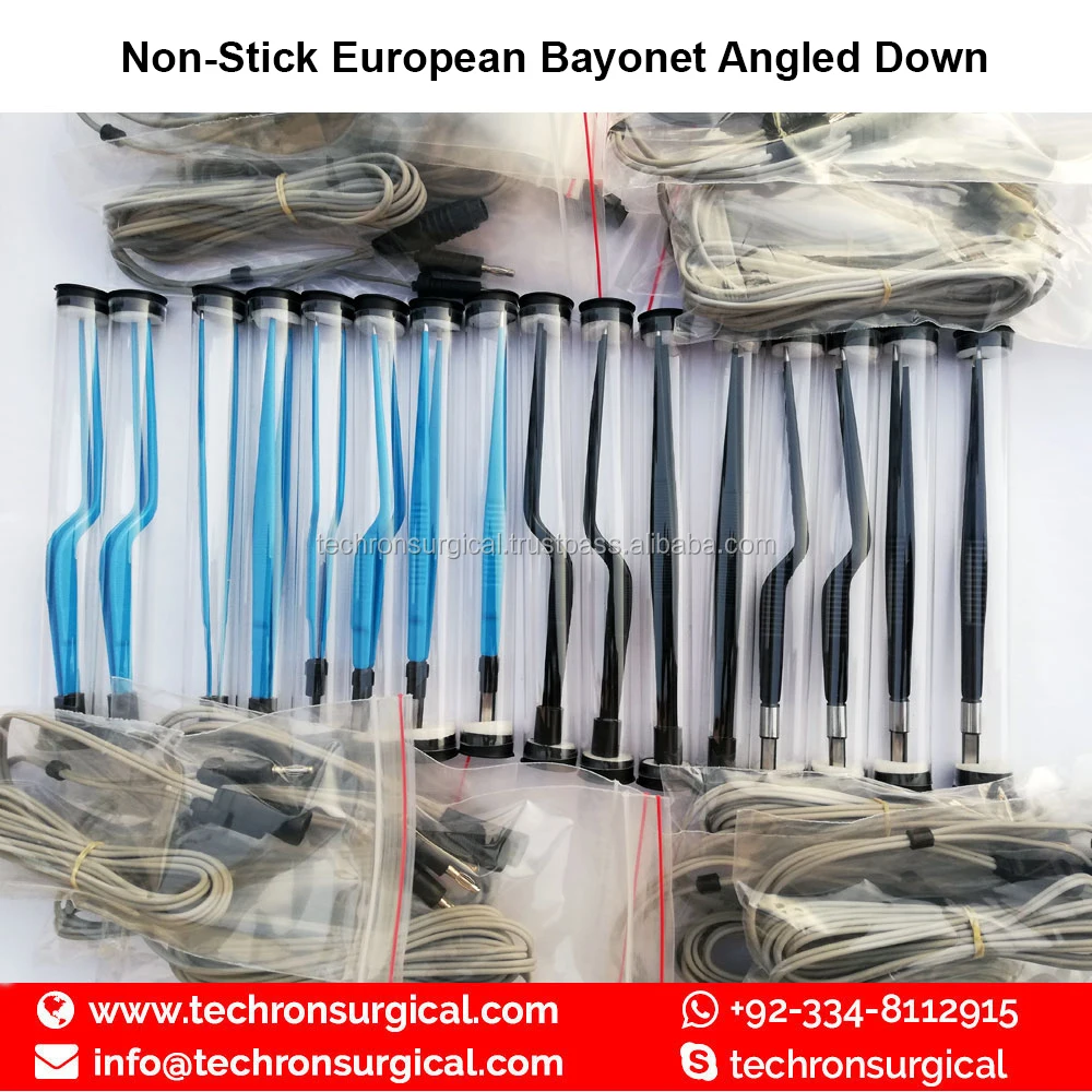 Антипригарные европейские байонетные Угловые биполярные коагуляционные щипцы