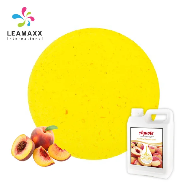 2024 Leamaxx Taiwan Concentrated Peach Fruit Syrup for Bubble Milk Tea Supplies Wholesale