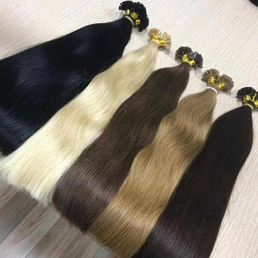 100% VIRGIN REMY HAIR EXTENSIONS ALIGNED CUTICLE U TIPS DOUBLE DRAWN HAIR TOP QUALITY, VIETNAMESE HUMAN HAIR EXTENSION I TIP