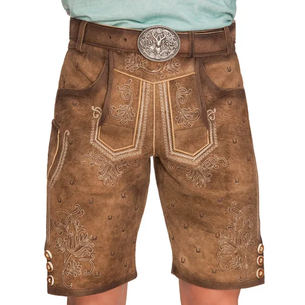 German Lederhosen Goat Suede
