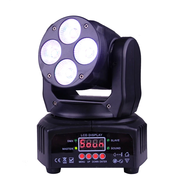 
RGBW 4 IN 1 LED mini wash moving head light for Bar Party Disco DJ Show 