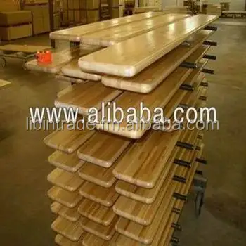 solid wood bench