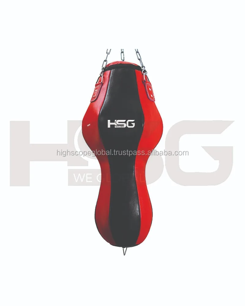 Best Quality Boxing Punching Bag MMA unfilled PU Leather Muay Thai Martial art club KickBoxing bag