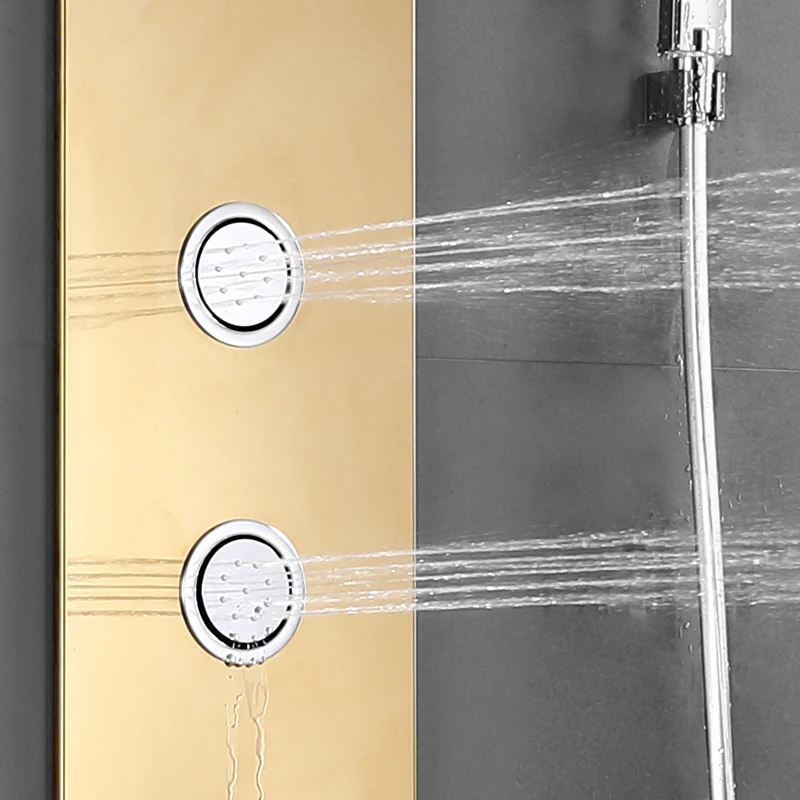 In wall concealed bathroom massage Rainfall Waterfall shower sets