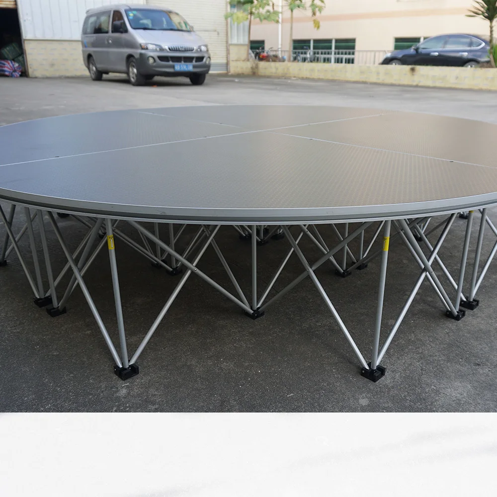 With adjustable let aluminum assemble stage for event