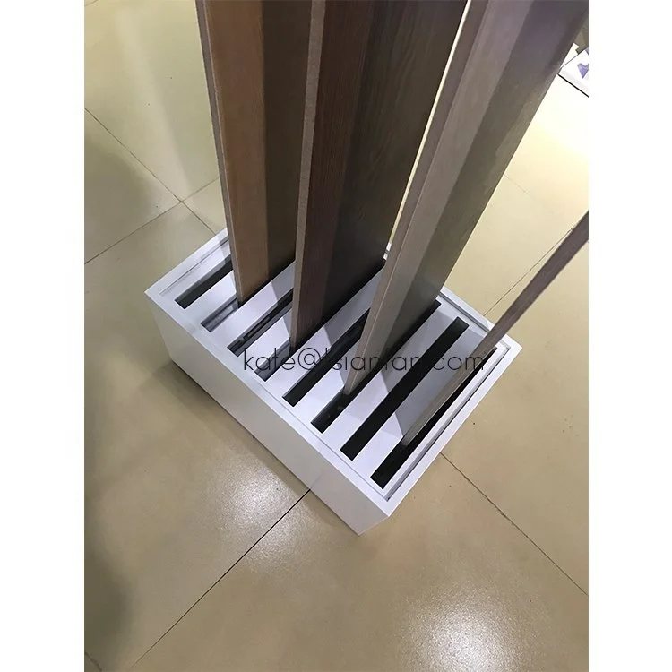 New design floor stand parquet wooden floor stone display stand parquet tile wooden showroom display ceramic tile display rack