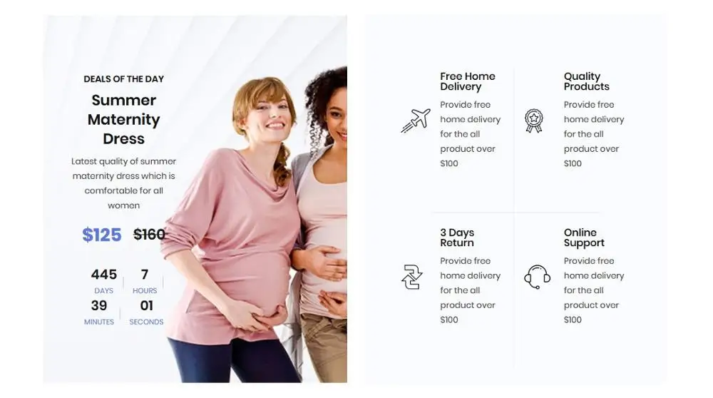 Maternity Clothes eCommerce Online Store